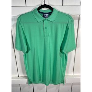 New Tom & Teddy Men's 100% Pima Cotton Polo Shirt Green Large